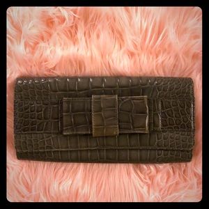 Authentic Michael Kors Collection Grey Clutch